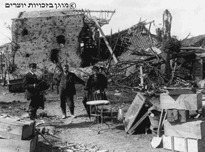 אזרחים בין חורבות ביתם, צרפת, 1918