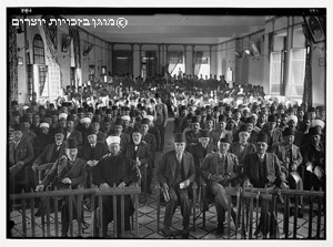 אספת מחאה של ערבים נגד מדיניות בריטניה, 1929