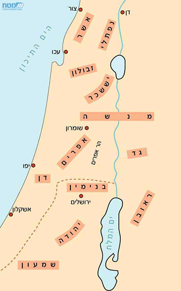 מפת שבטי ישראל