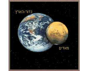 גודלו של כוכב הלכת מאדים